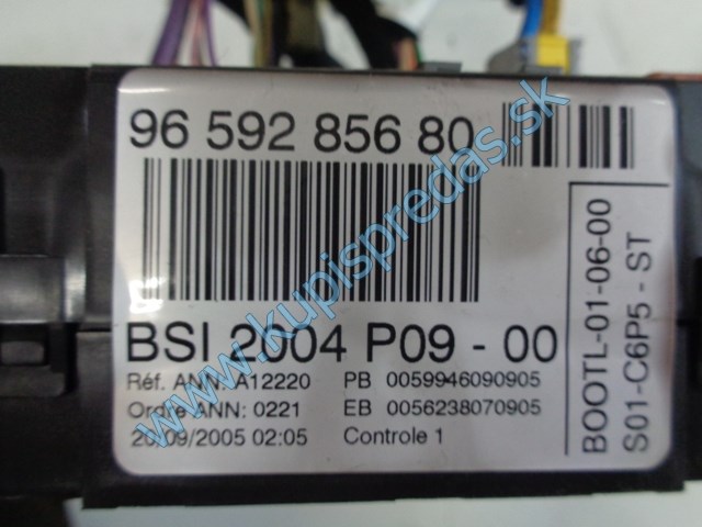 bsi riadiaca jednotka na citroen c3, 9659285680